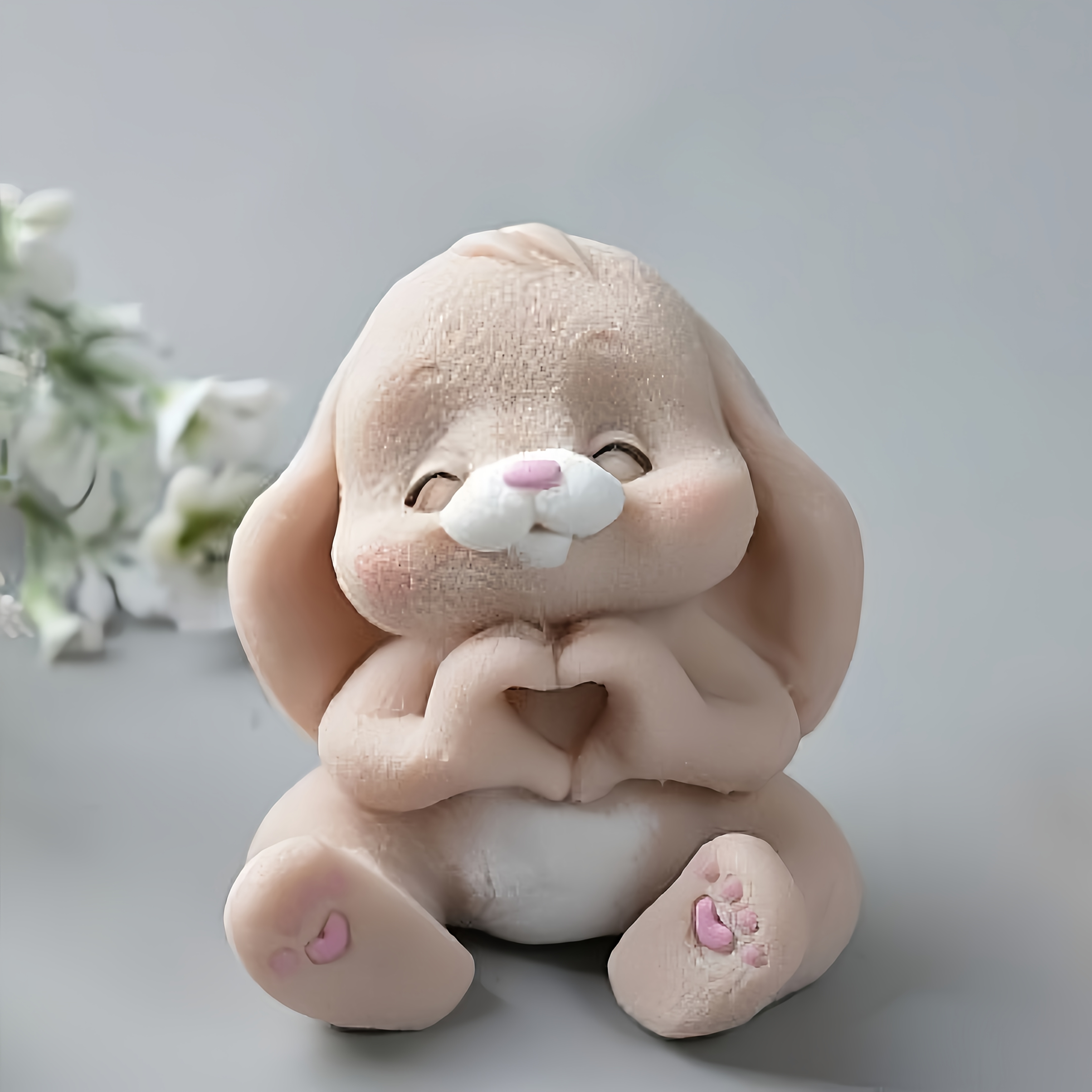 Soap Making Molds - 1pc Adorable Rabbit Resin Silicone Mold