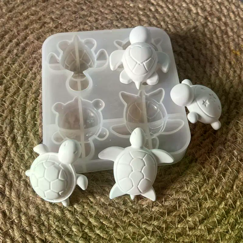 Soap Making Molds - Four Turtles Plaster Silicone Molds DIY