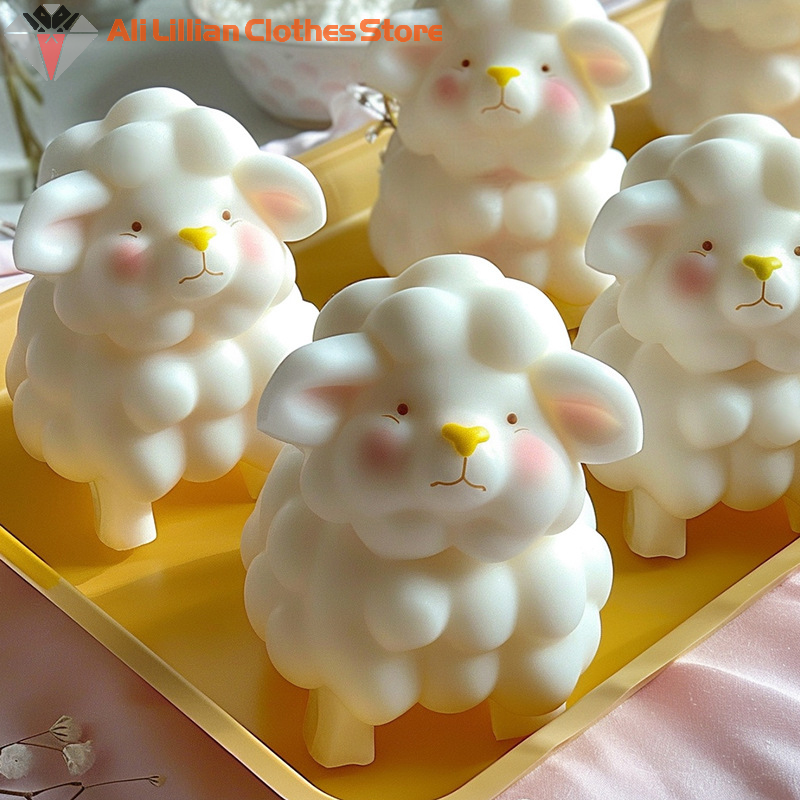 Soap Making Organic - 3D Sheep Shape Jelly Mold Kitchen