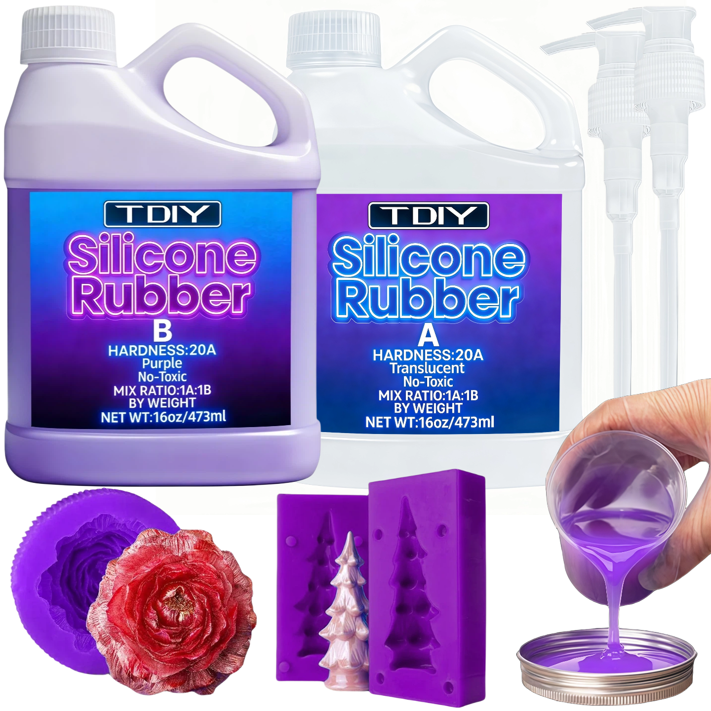 Soap Making Molds - Liquid Silicone Rubber Kit - High-Performance,