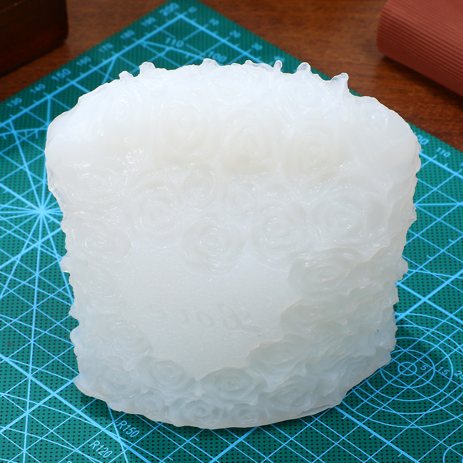 Soap Making Designs - 2Pcs Silicone Molds Rose Flower Design