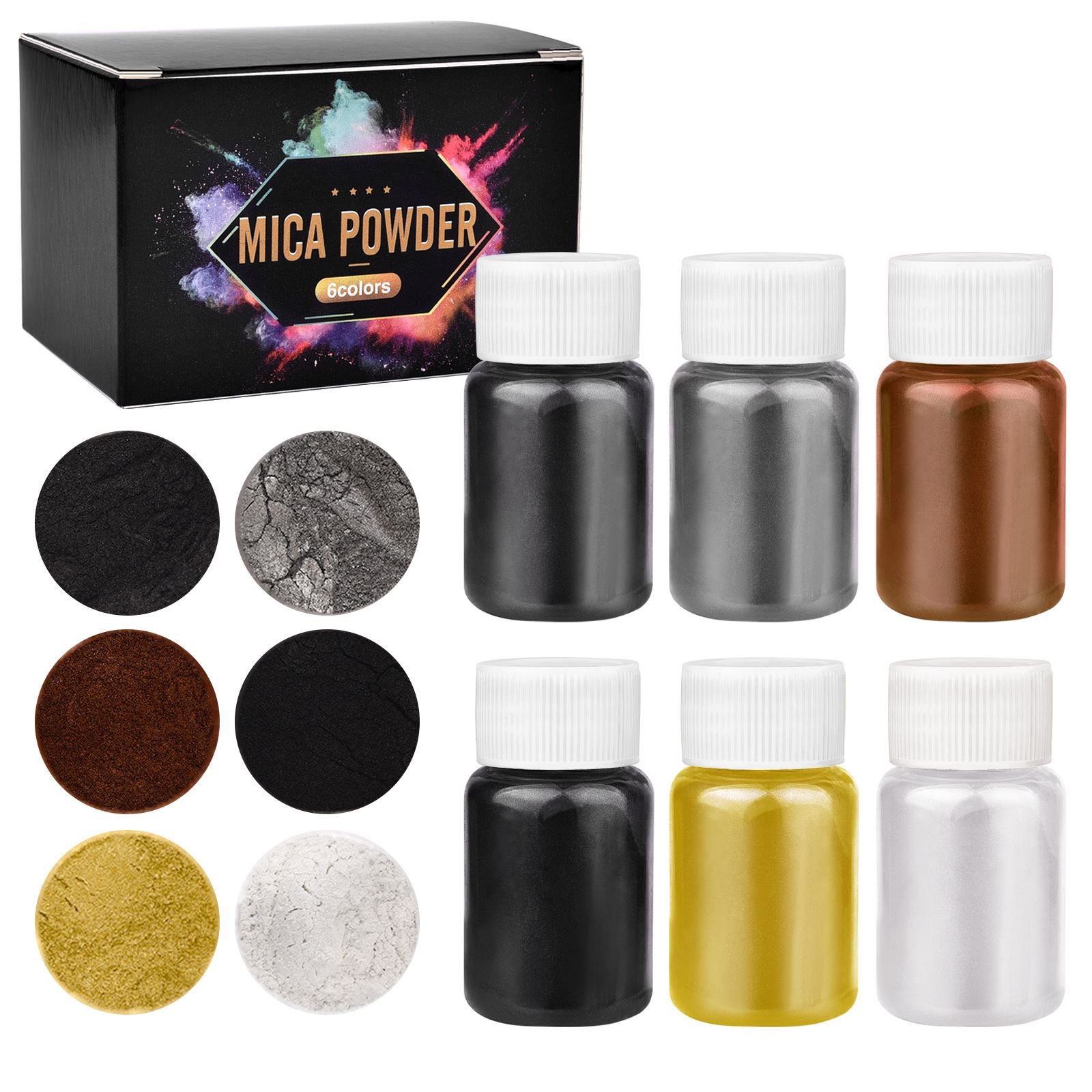 6Color/ Box Epoxy Mica Powder  - Soap Making Books incelemesi ve fiyatı