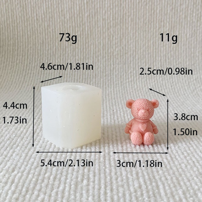 Mini Love Bear Candle Silicone - Soap Making Business incelemesi ve fiyatı