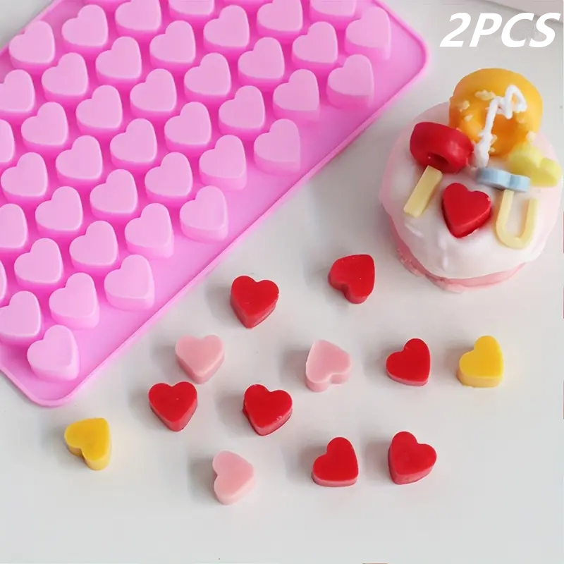 55 Mini Heart Shapes Silicone  - Soap Making Organic incelemesi ve fiyatı
