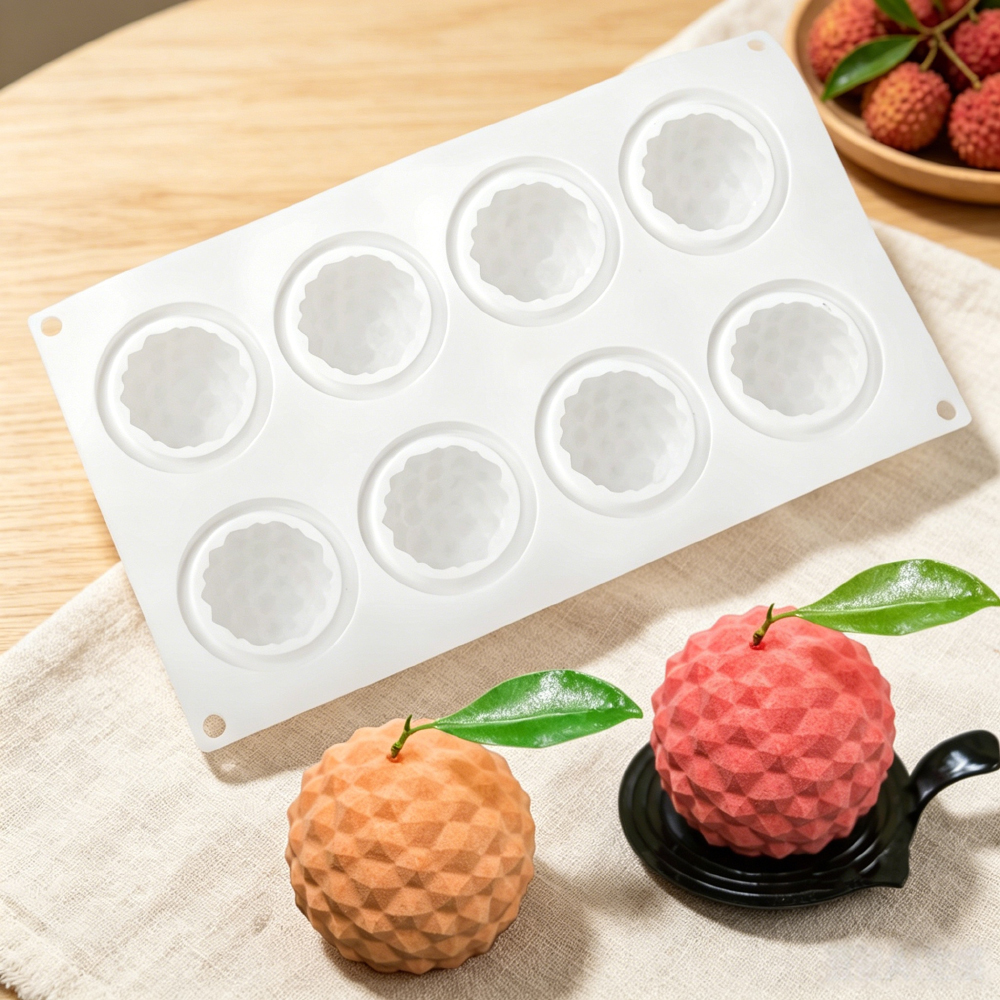 8‑Cavity Lychee Silicone Mold  - Soap Making Organic incelemesi ve fiyatı