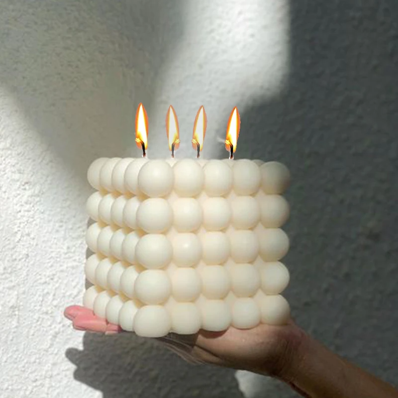Large Bubble Cube Candles Sili - Soap Making Molds incelemesi ve fiyatı