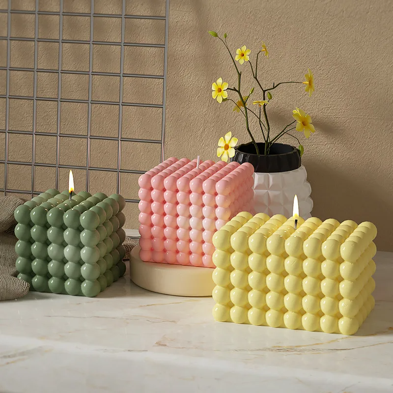 Large Bubble Cube Candles Sili - Soap Making Molds incelemesi ve fiyatı