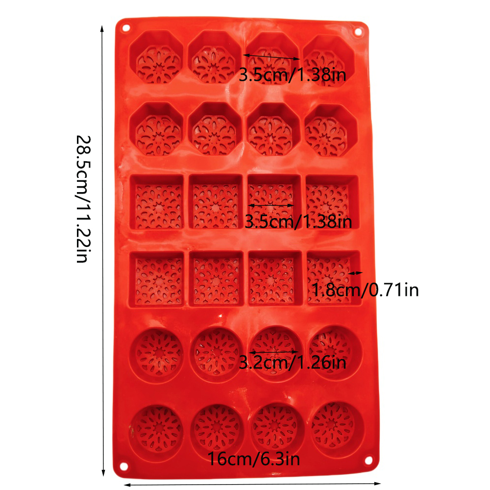 New Arrival 24 Hole Round Squa - Soap Making Tutorial incelemesi ve fiyatı