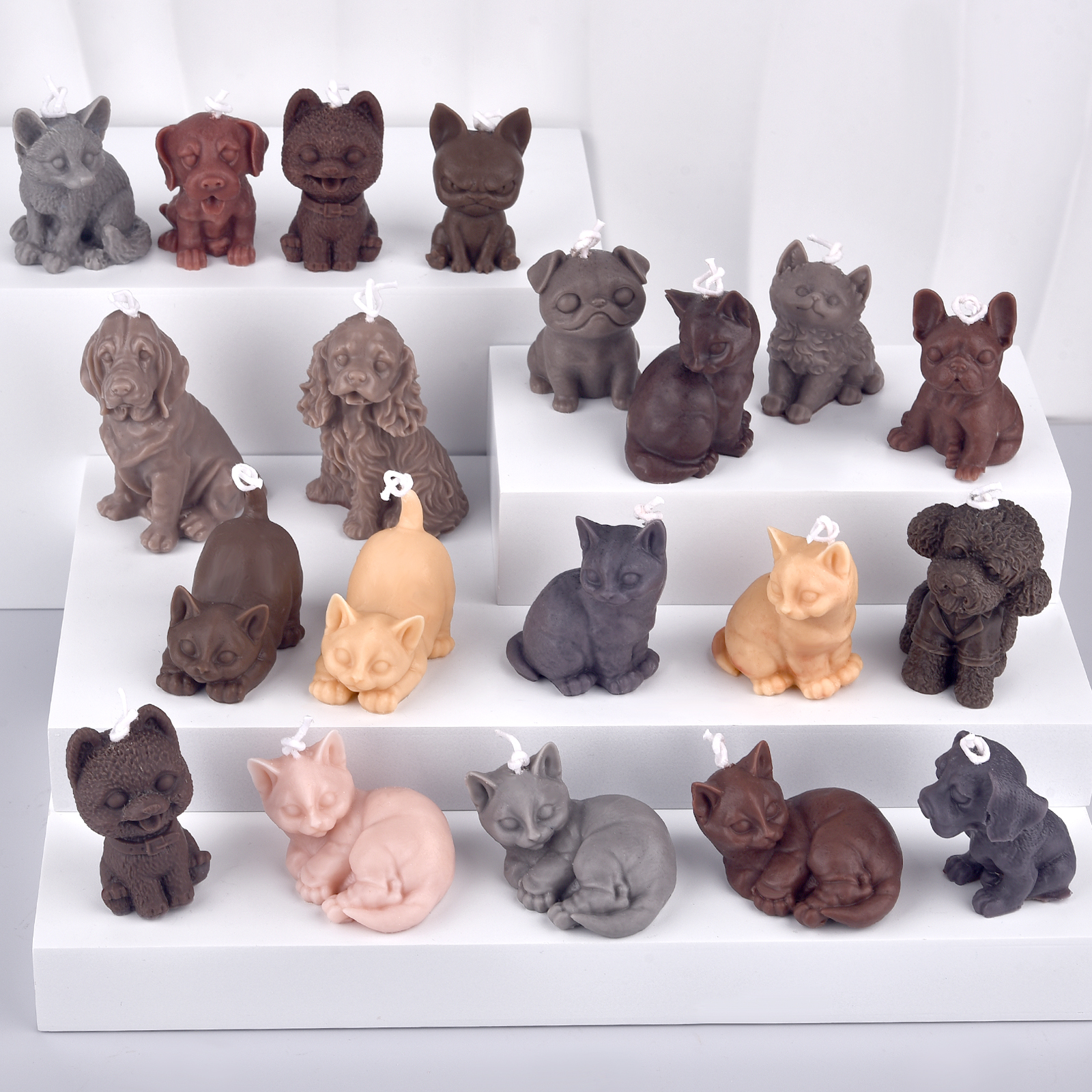 3D Dogs Cats Silicone Mold For - Soap Making Molds incelemesi ve fiyatı