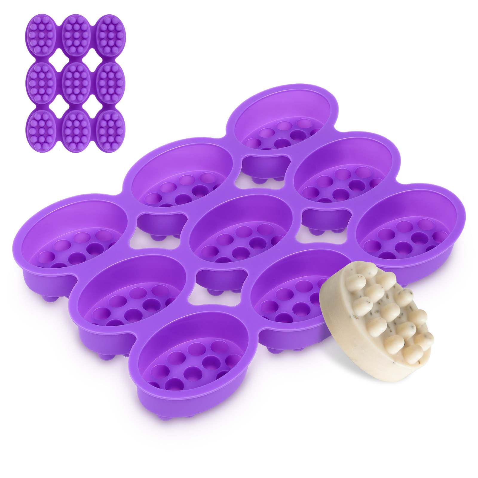 9 Hole Silicone Soap Mold Mass - Soap Making Designs incelemesi ve fiyatı
