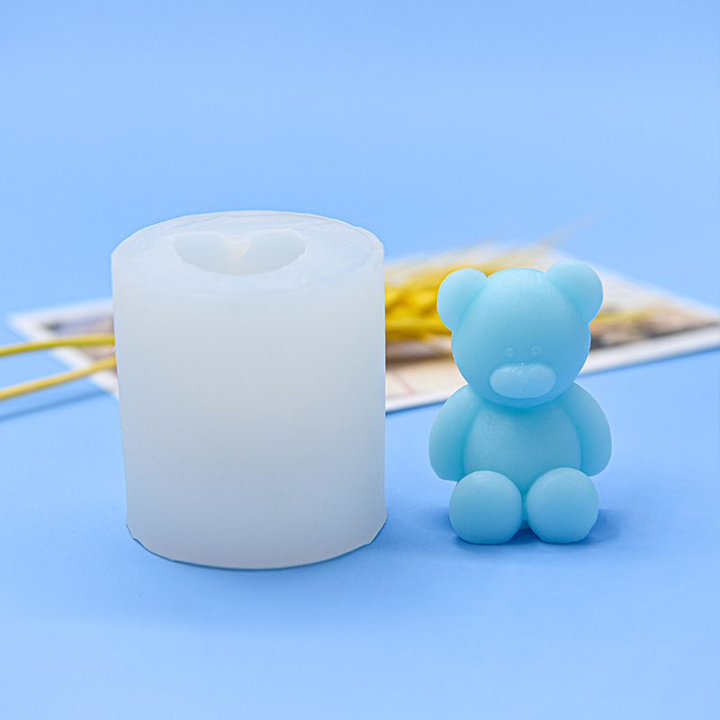 1Pcs Candle Mold Cartoon Bear  - Soap Making Designs incelemesi ve fiyatı