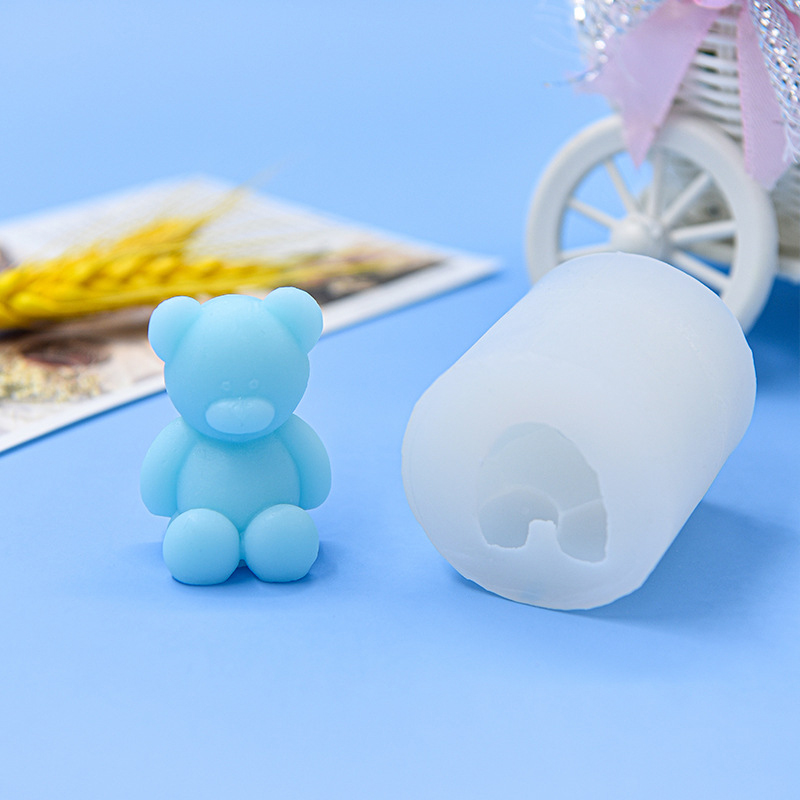 1Pcs Candle Mold Cartoon Bear  - Soap Making Designs incelemesi ve fiyatı