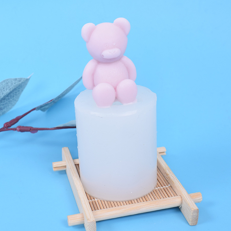 1Pcs Candle Mold Cartoon Bear  - Soap Making Designs incelemesi ve fiyatı