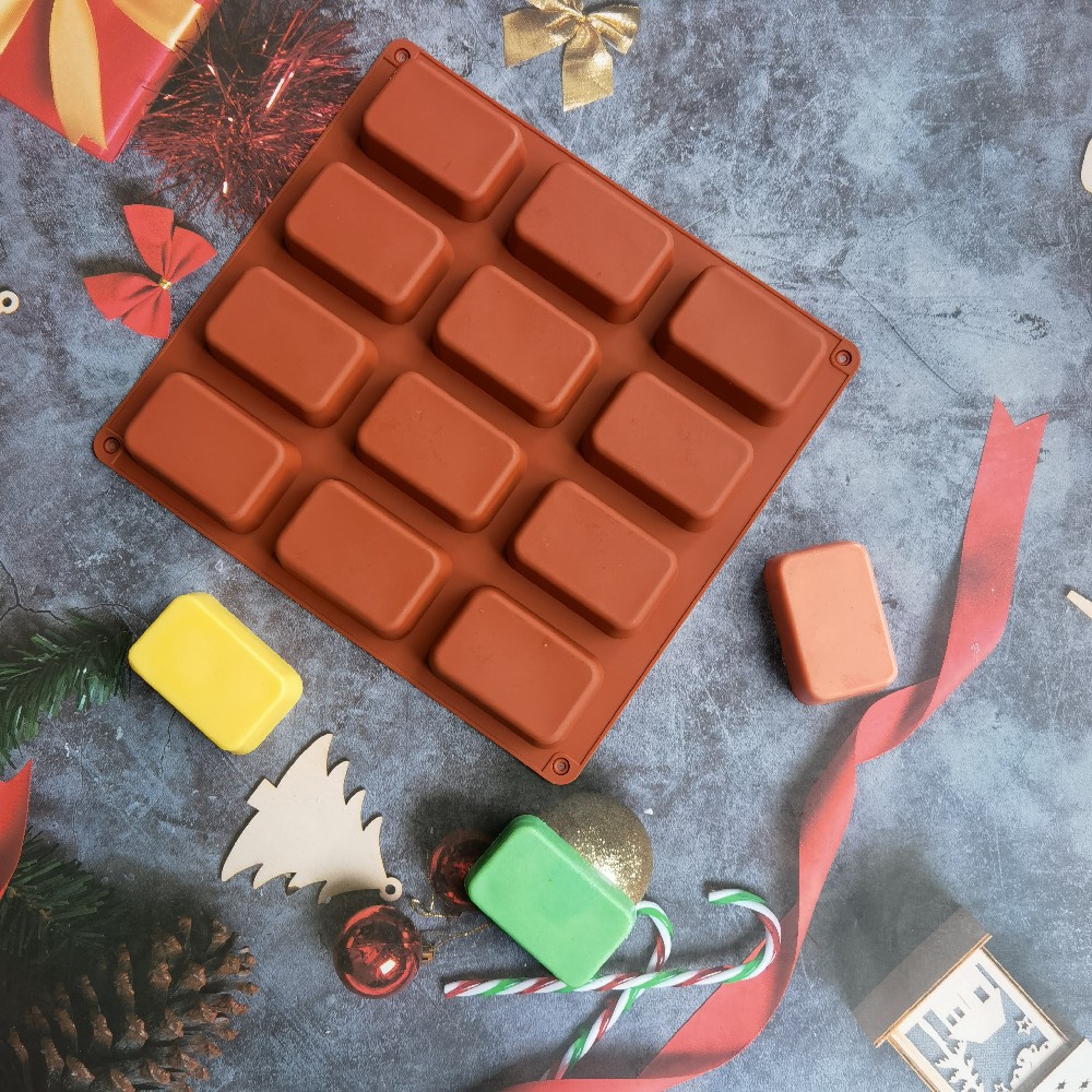 12 Cavity Square Silicone Soap - Soap Making Business incelemesi ve fiyatı
