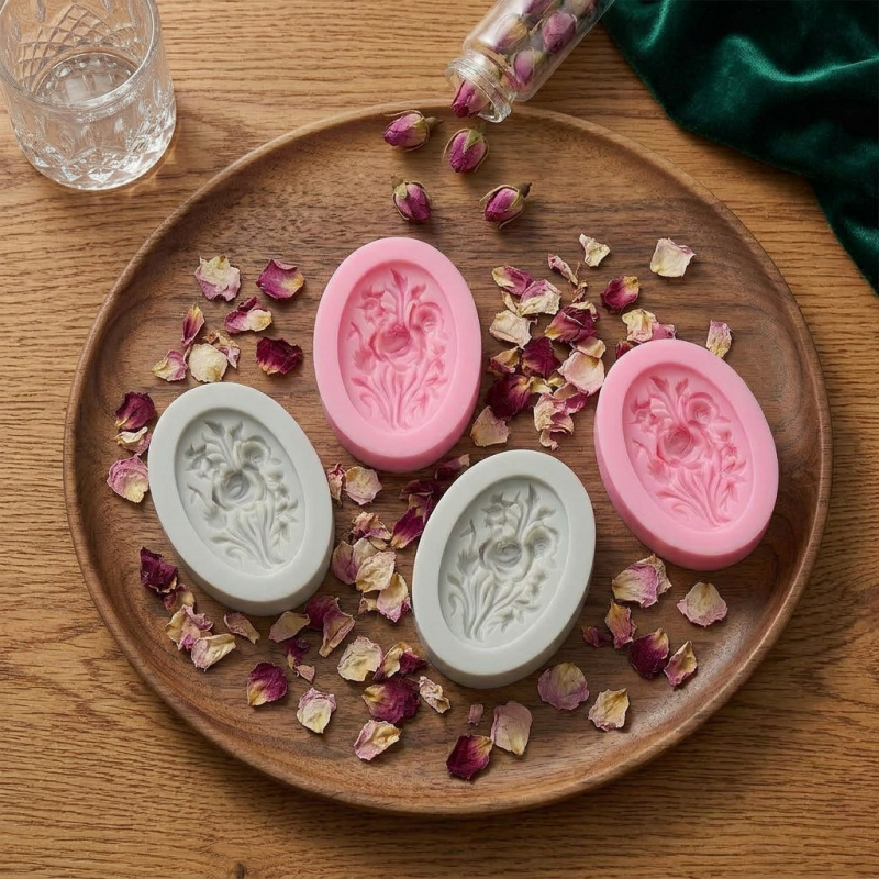 4 Silicone mold with flower sh - Soap Making Molds incelemesi ve fiyatı