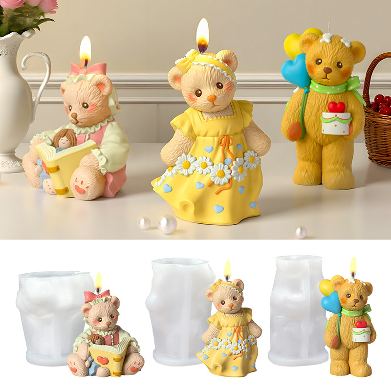 3D Cute Bear Resin Mold For Ca - Soap Making Molds incelemesi ve fiyatı