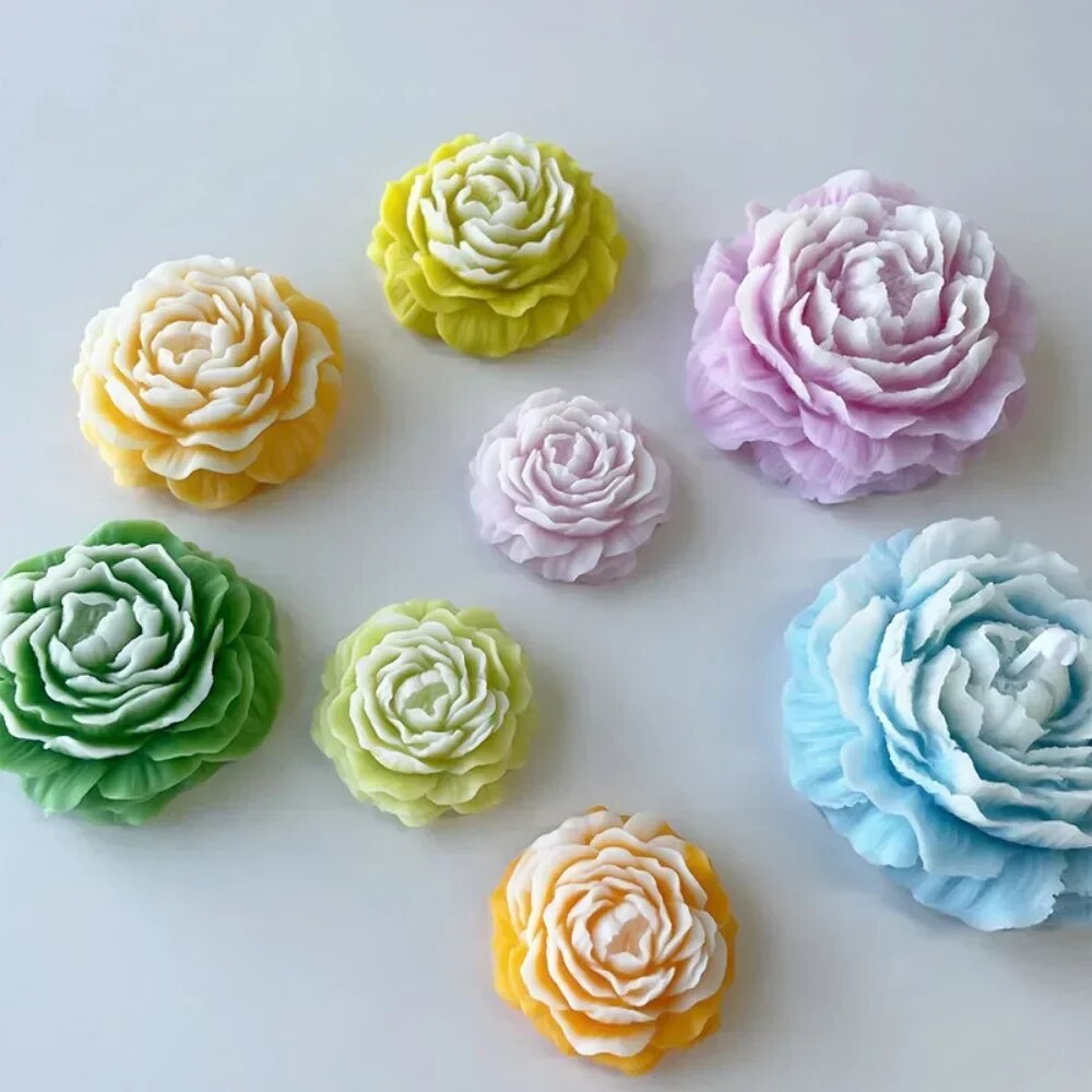 3D Peony Candle Silicone Mold  - Soap Making Business incelemesi ve fiyatı