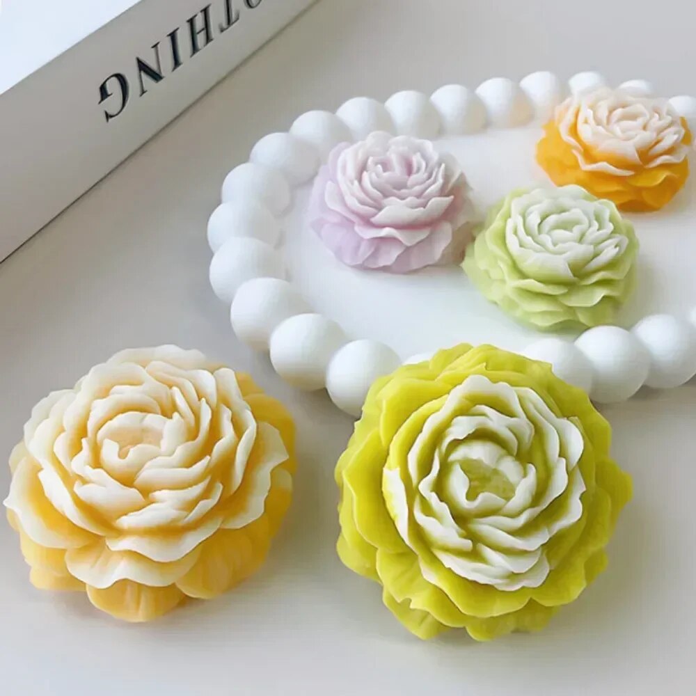 3D Peony Candle Silicone Mold  - Soap Making Business incelemesi ve fiyatı