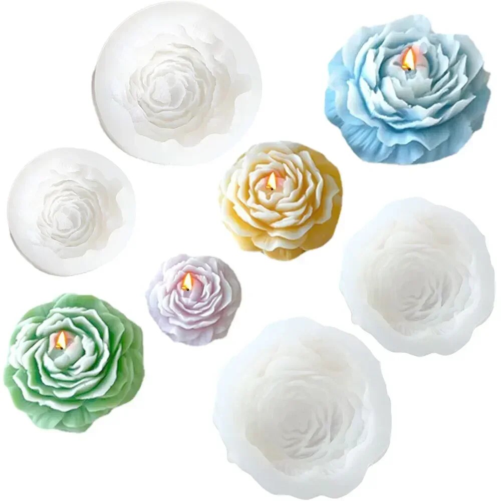 3D Peony Candle Silicone Mold  - Soap Making Business incelemesi ve fiyatı