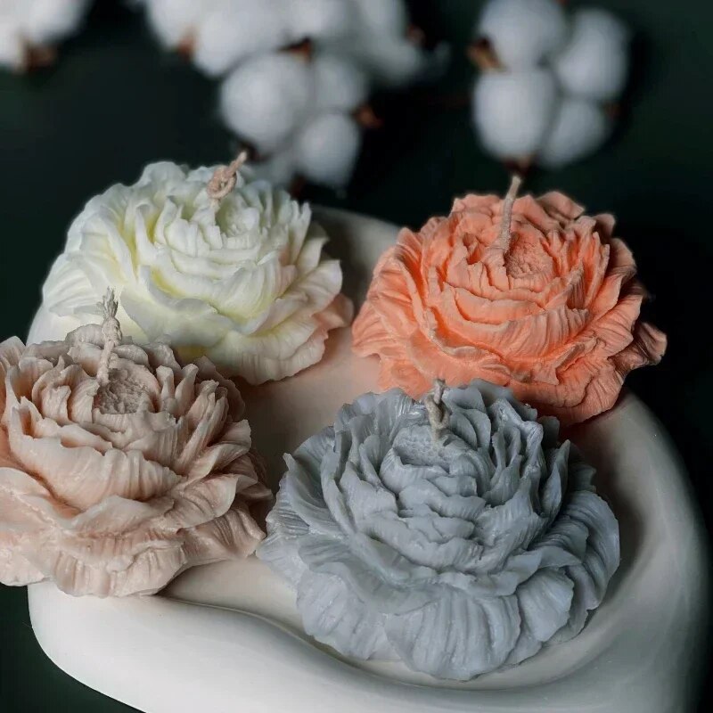 3D Peony Candle Silicone Mold  - Soap Making Business incelemesi ve fiyatı