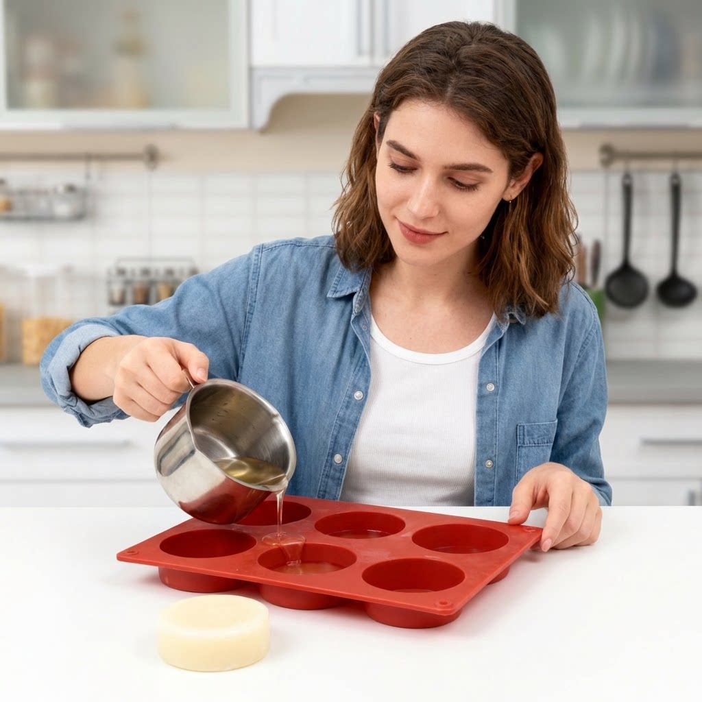 Round Silicone Soap Mold DIY H - Soap Making Business incelemesi ve fiyatı